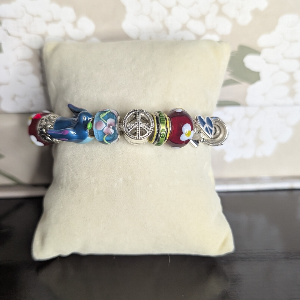 Source Unknown Multicolor Charm Bracelet - image 1